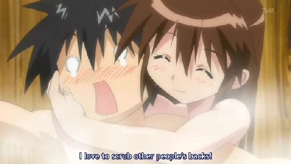 Ikuto udn Suzu im Bad